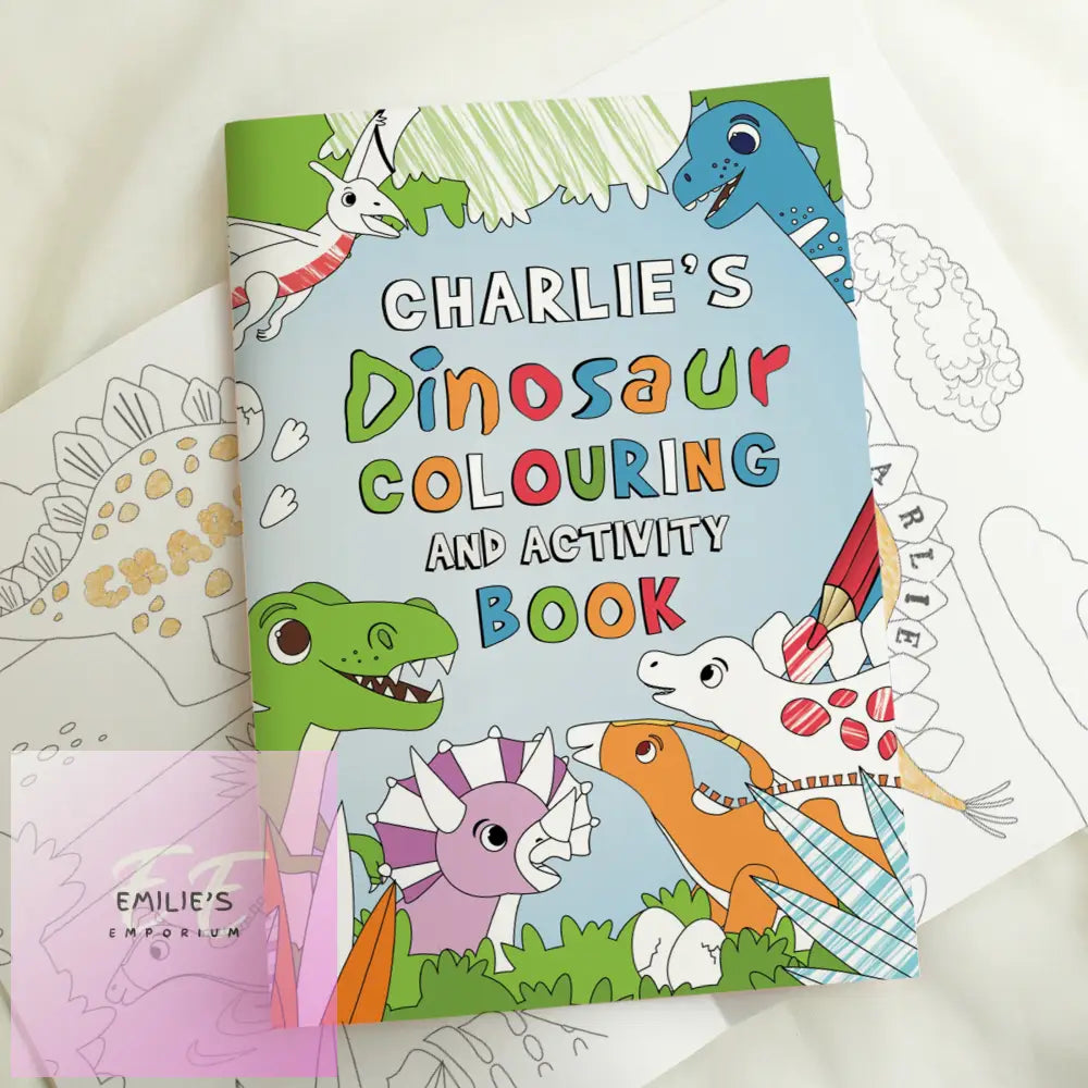 Personalised Dinosaur Colouring Book