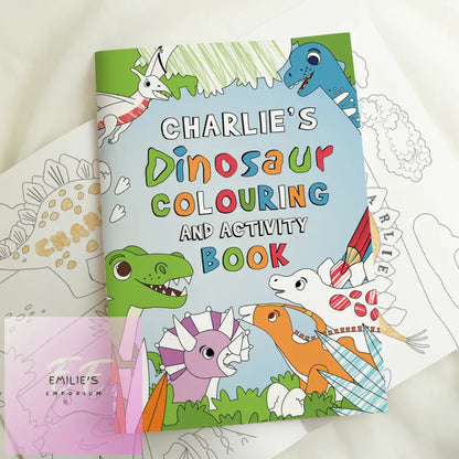 Personalised Dinosaur Colouring Book