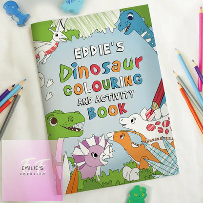 Personalised Dinosaur Colouring Book