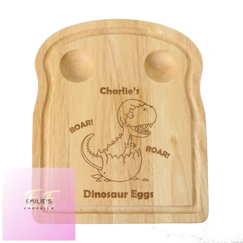 Personalised Dinosaur Egg & Toast Board