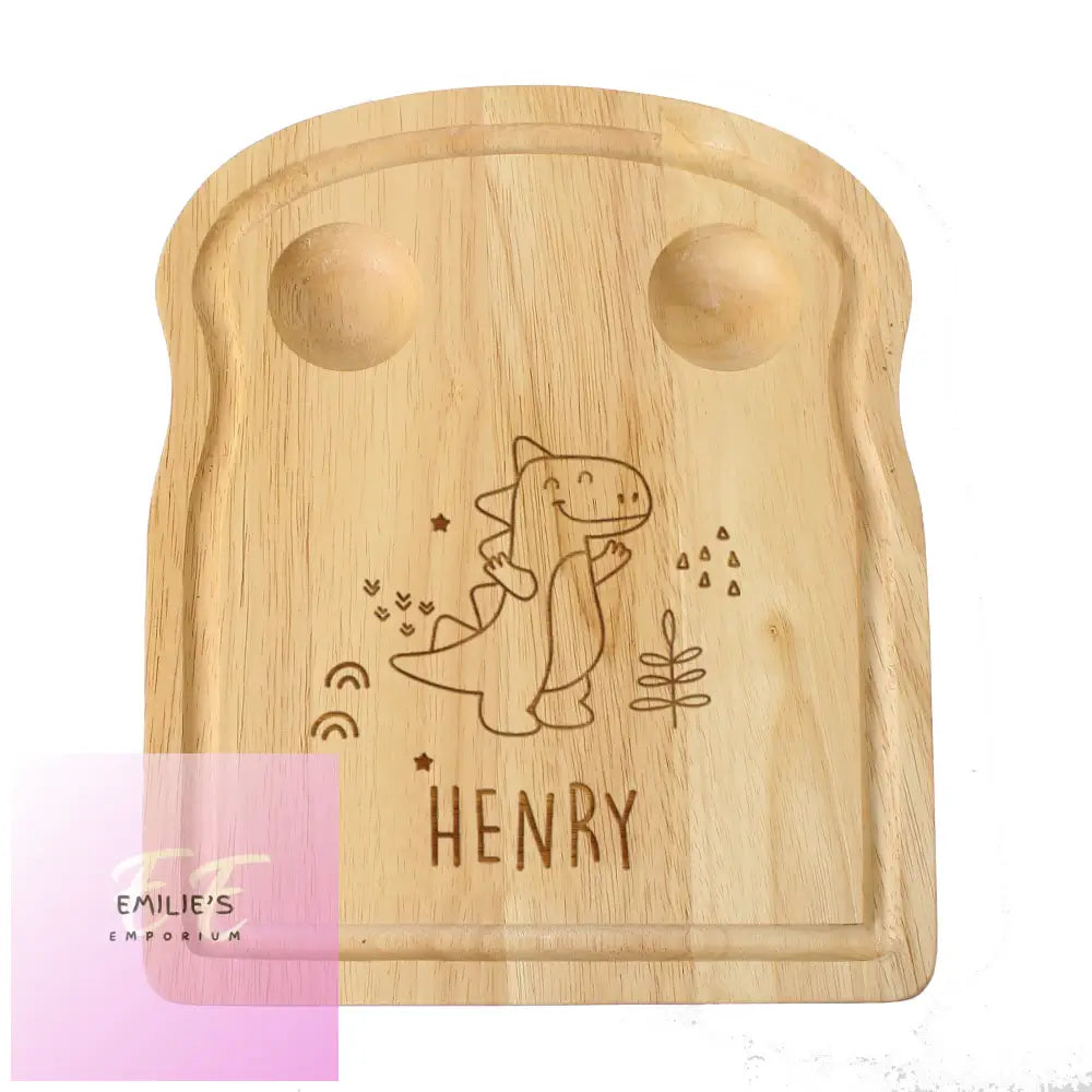 Personalised Dinosaur Egg & Toast Board