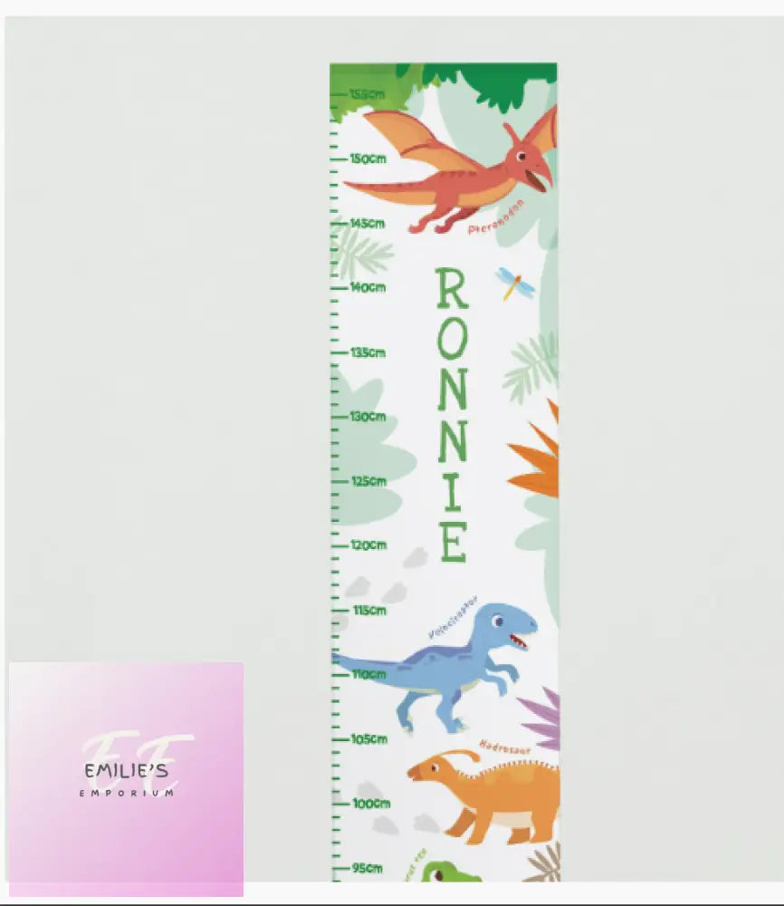 Personalised Dinosaur Height Chart