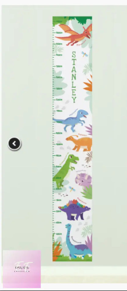 Personalised Dinosaur Height Chart