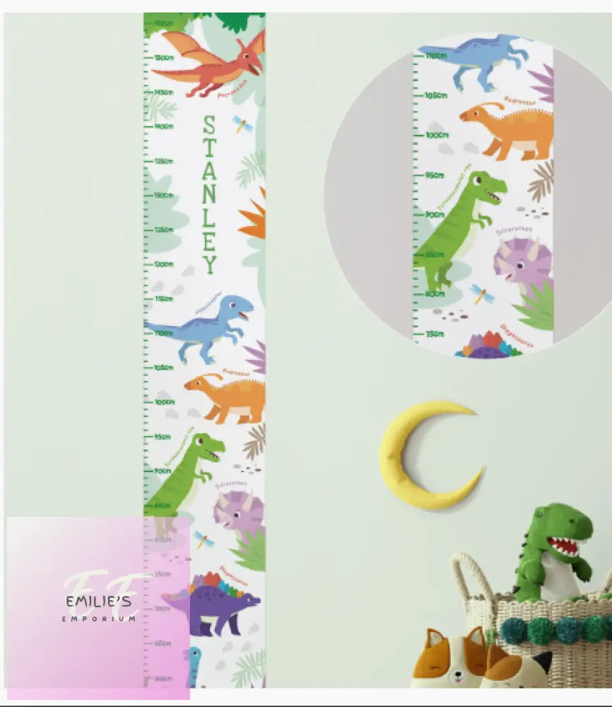 Personalised Dinosaur Height Chart