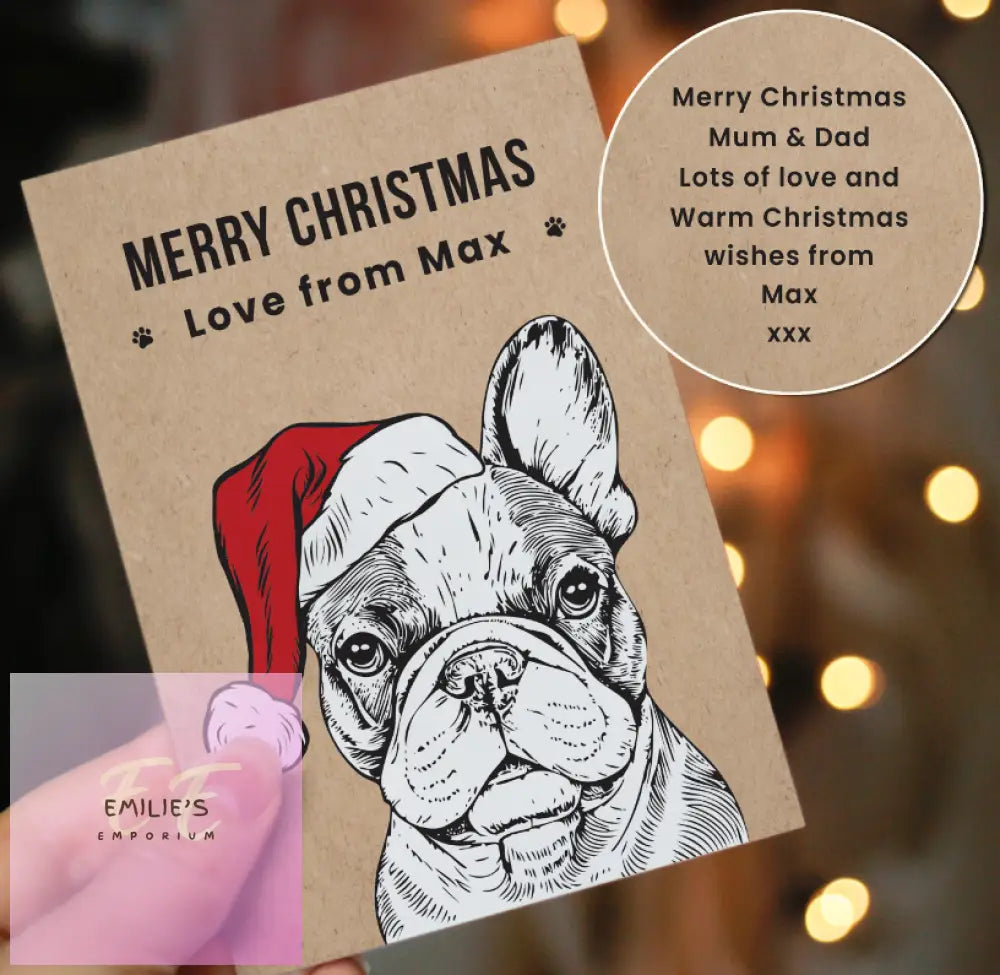 Personalised Dog Breed Christmas Card