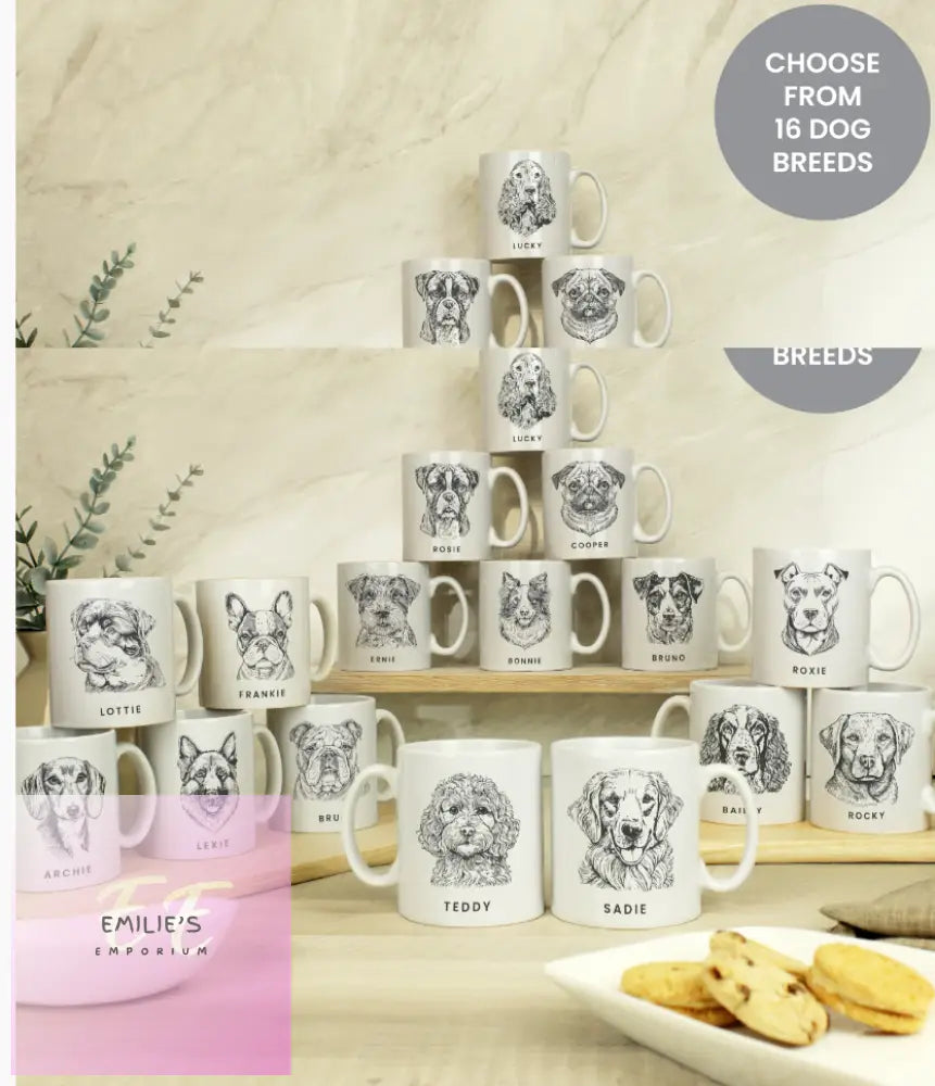 Personalised Dog Breed Mug