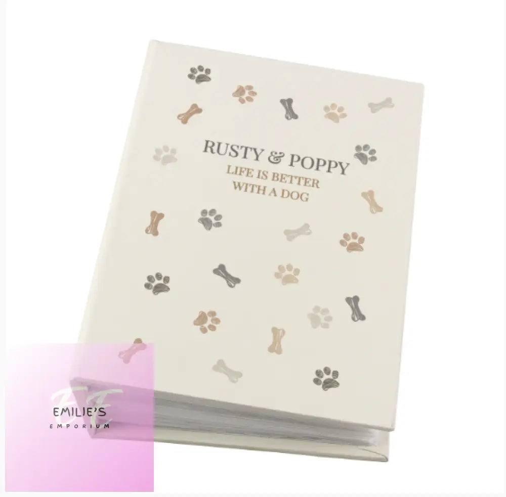 Personalised Dogs 6X4 Photo Album With Sleeves