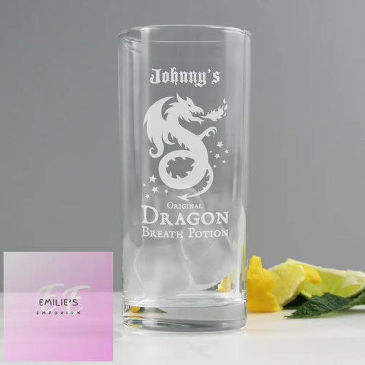 Personalised Dragon Breath Potion Hi Ball Glass