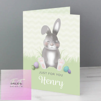 Personalised Easter Bunny Card