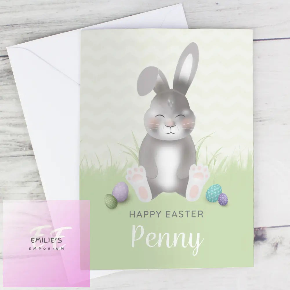 Personalised Easter Bunny Card