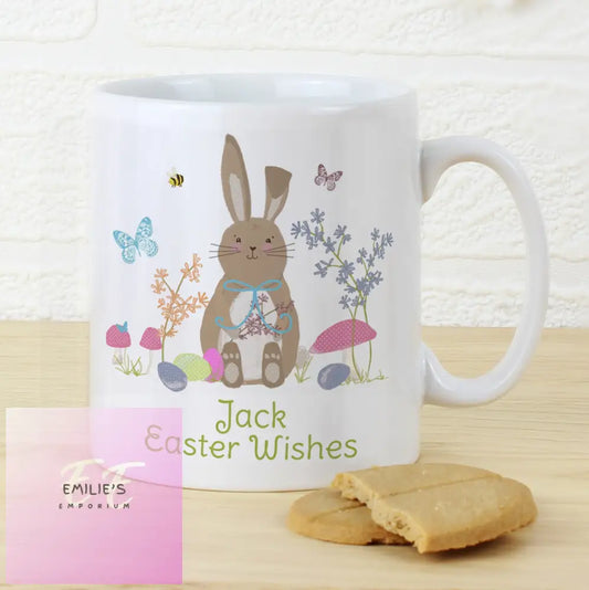 Personalised Easter Meadow Bunny Mug