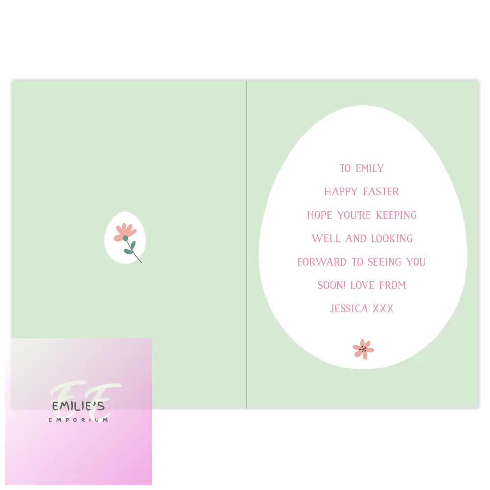 Personalised Easter Springtime Card