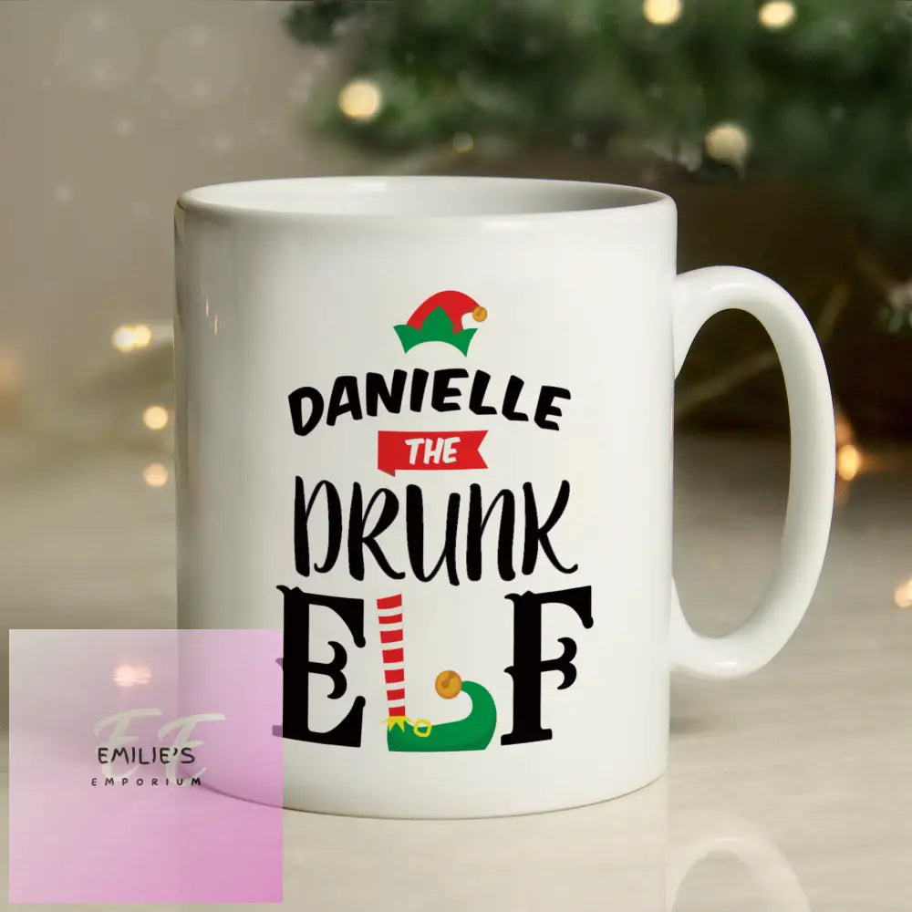 Personalised Elf Christmas Mug