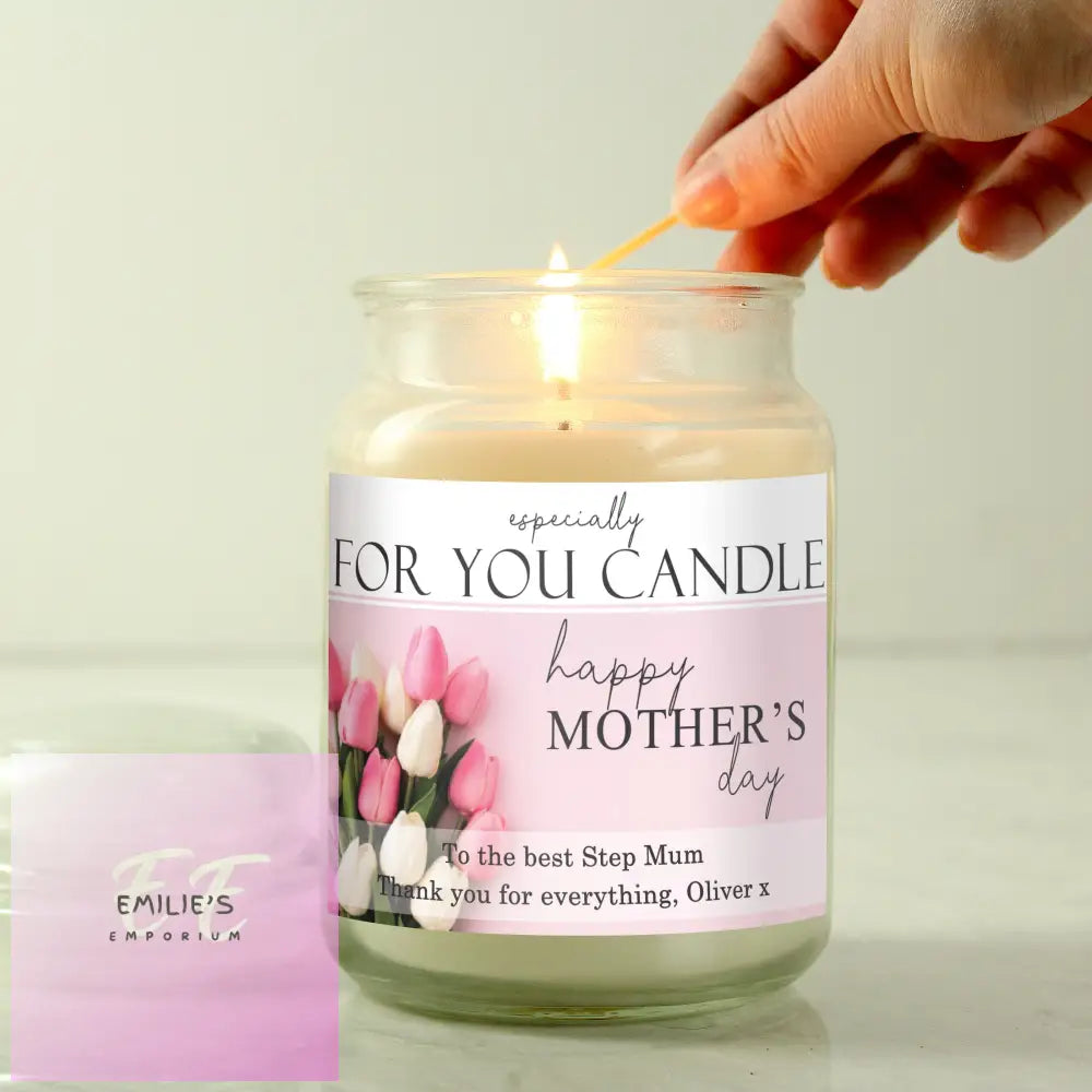 Personalised Especially For You Mothers Day Large Scented Jar Candle