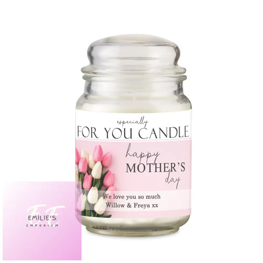 Personalised Especially For You Mothers Day Large Scented Jar Candle
