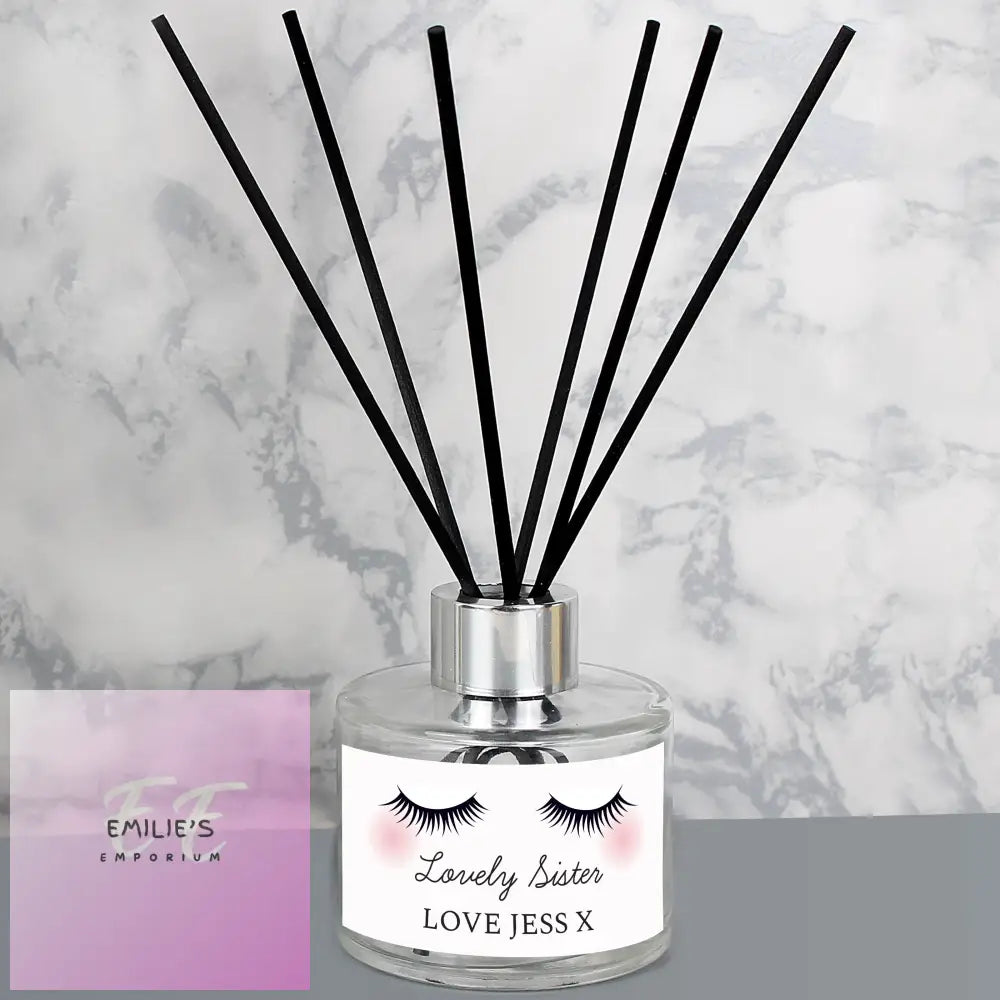 Personalised Eyelashes Reed Diffuser