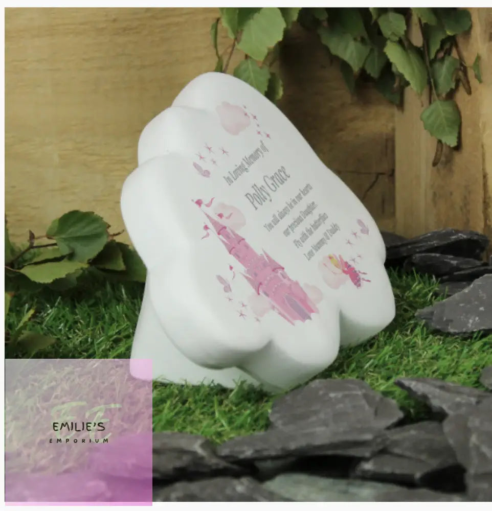 Personalised Fairy Castle Resin Memorial Cloud