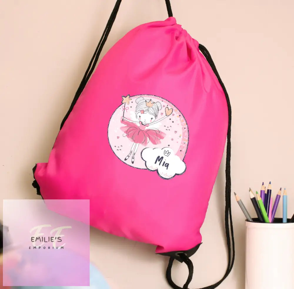 Personalised Fairy Pink Kit Bag