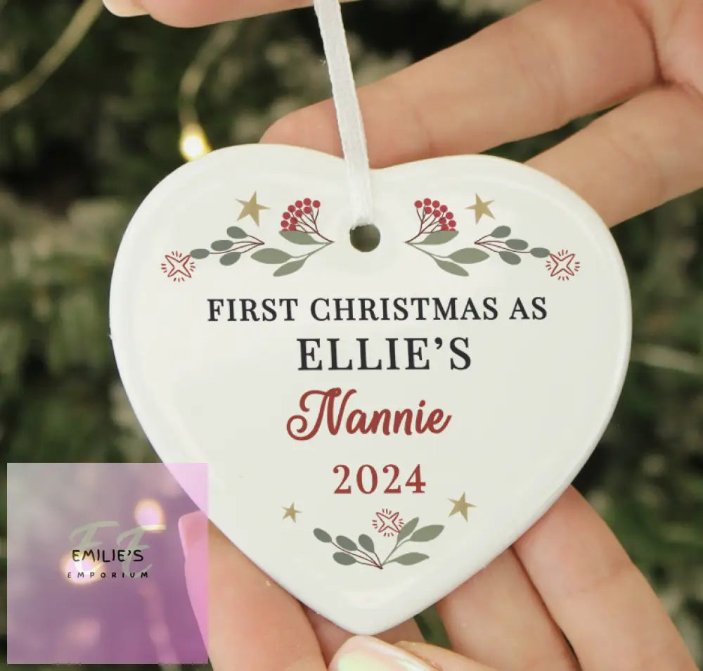 Personalised First Christmas As Tree Decoration