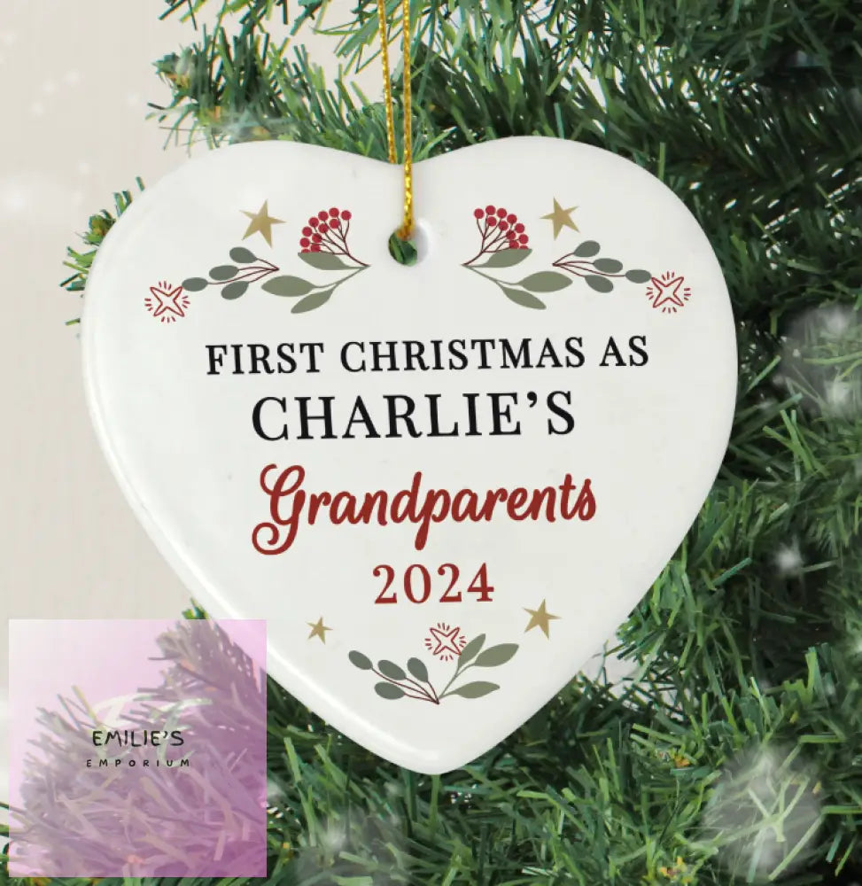 Personalised First Christmas As Tree Decoration