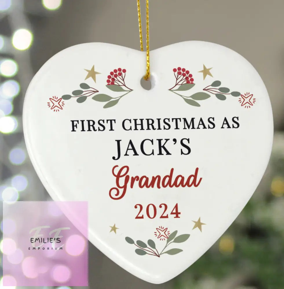 Personalised First Christmas As Tree Decoration