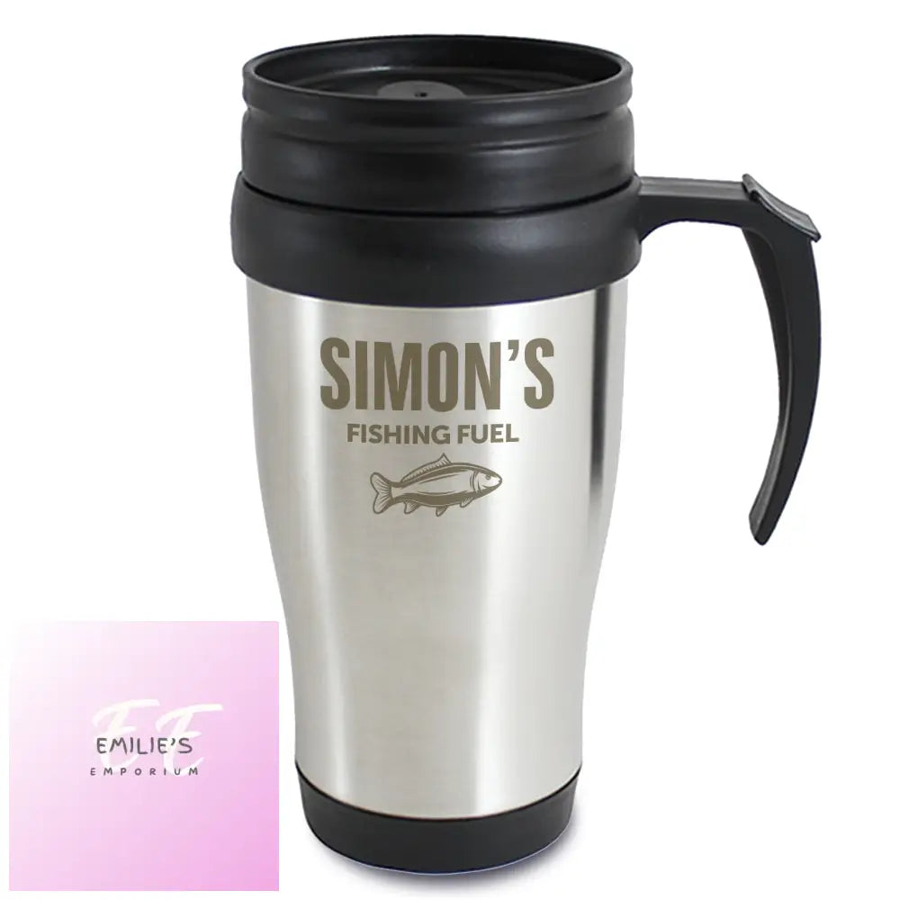 Personalised Fishing Travel Mug