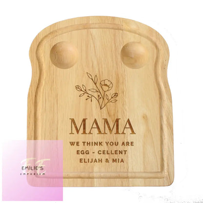 Personalised Floral Egg & Toast Board