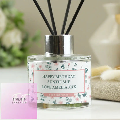 Personalised Floral Reed Diffuser