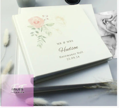 Personalised Floral Square Photo Album