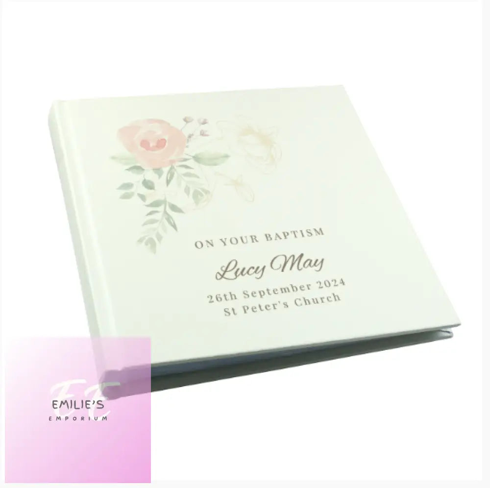 Personalised Floral Square Photo Album