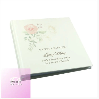 Personalised Floral Square Photo Album