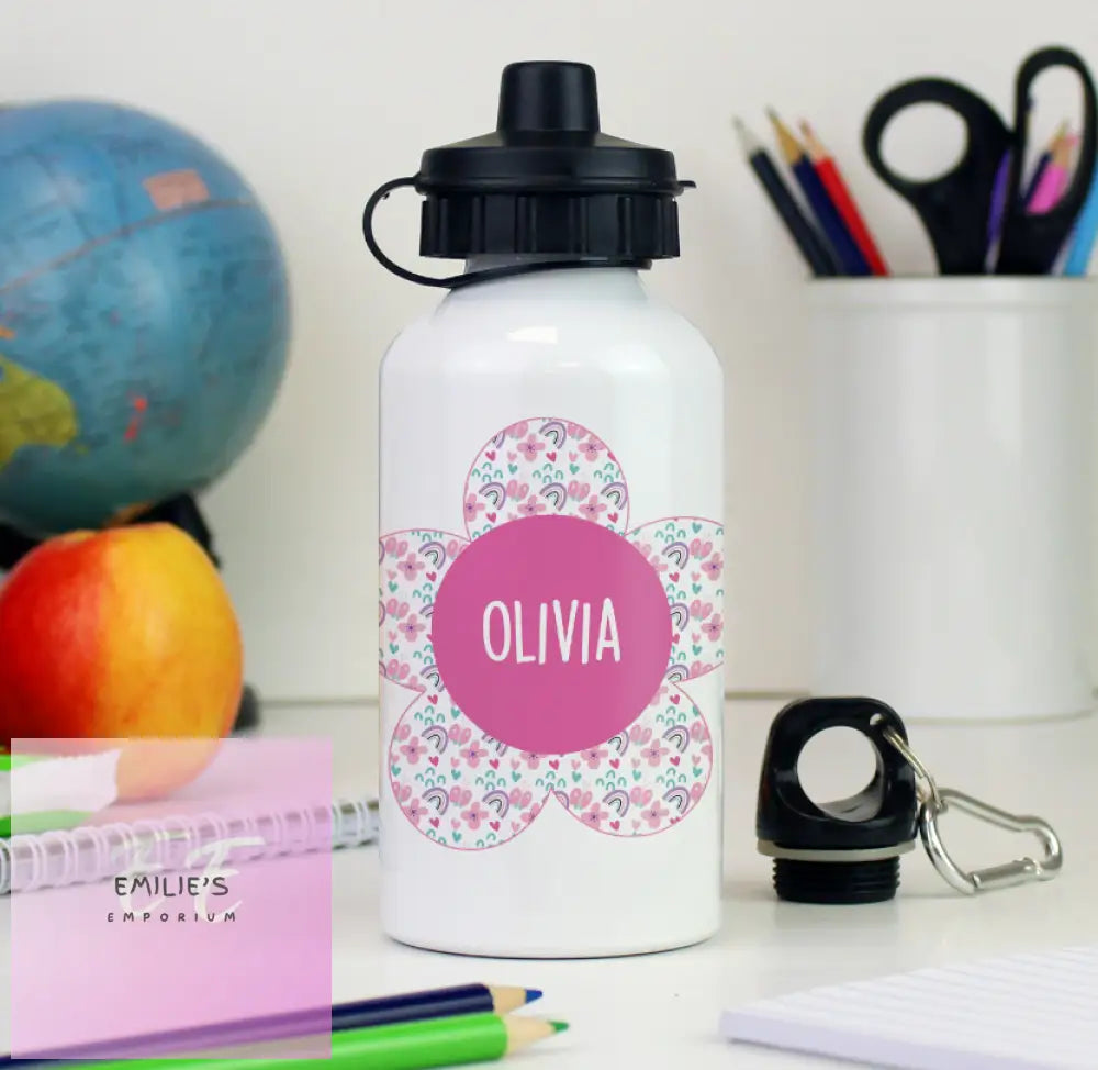 Personalised Flower Drinks Bottle