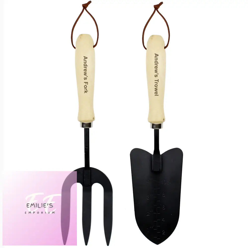 Personalised Fork & Trowel Set