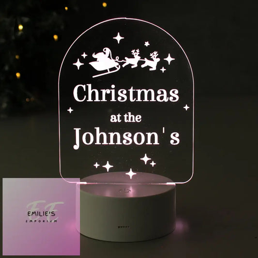 Personalised Free Text Christmas Led Light