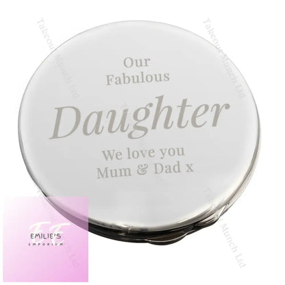 Personalised Free Text Compact Mirror