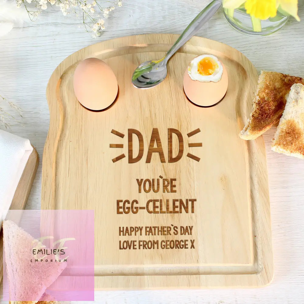 Personalised Free Text Egg & Toast Board