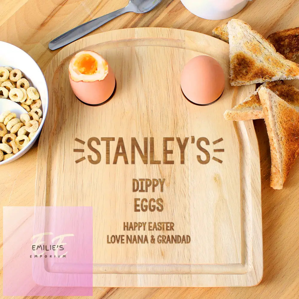 Personalised Free Text Egg & Toast Board