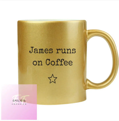 Personalised Free Text Gold Mug