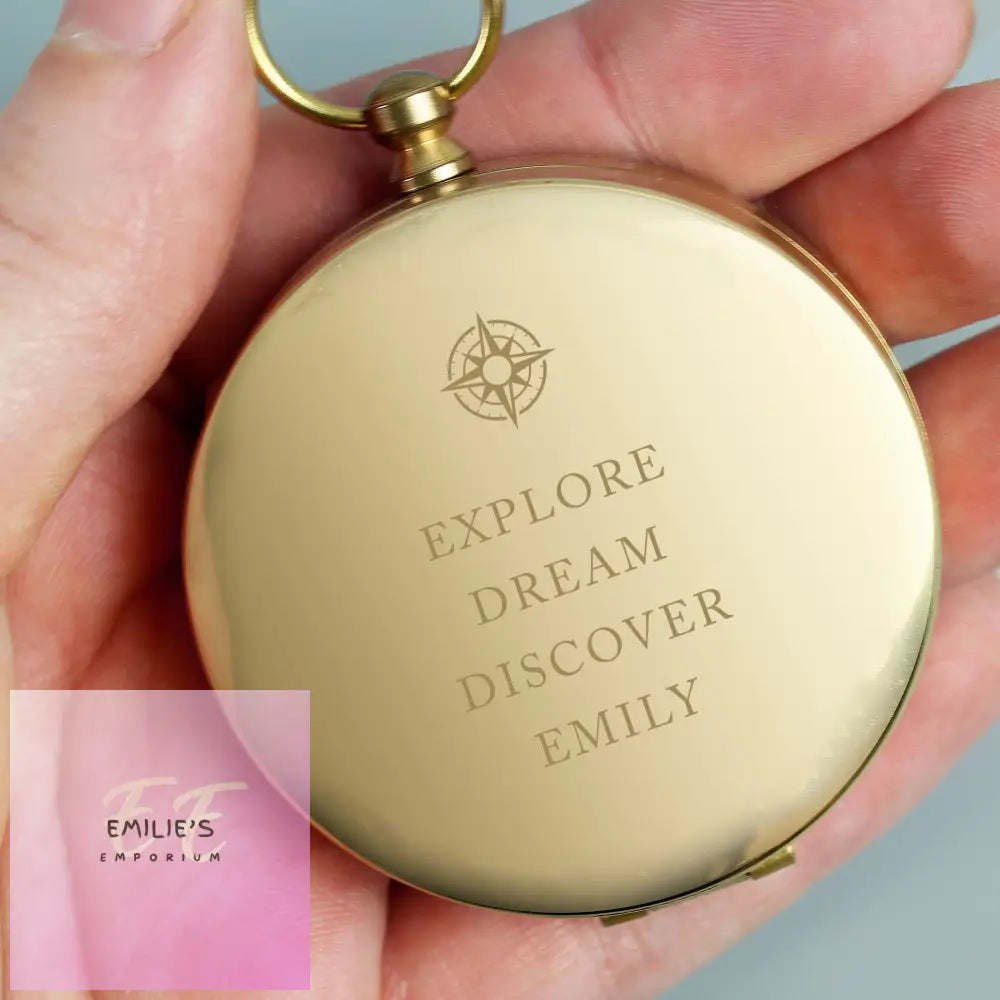 Personalised Free Text Keepsake Compass