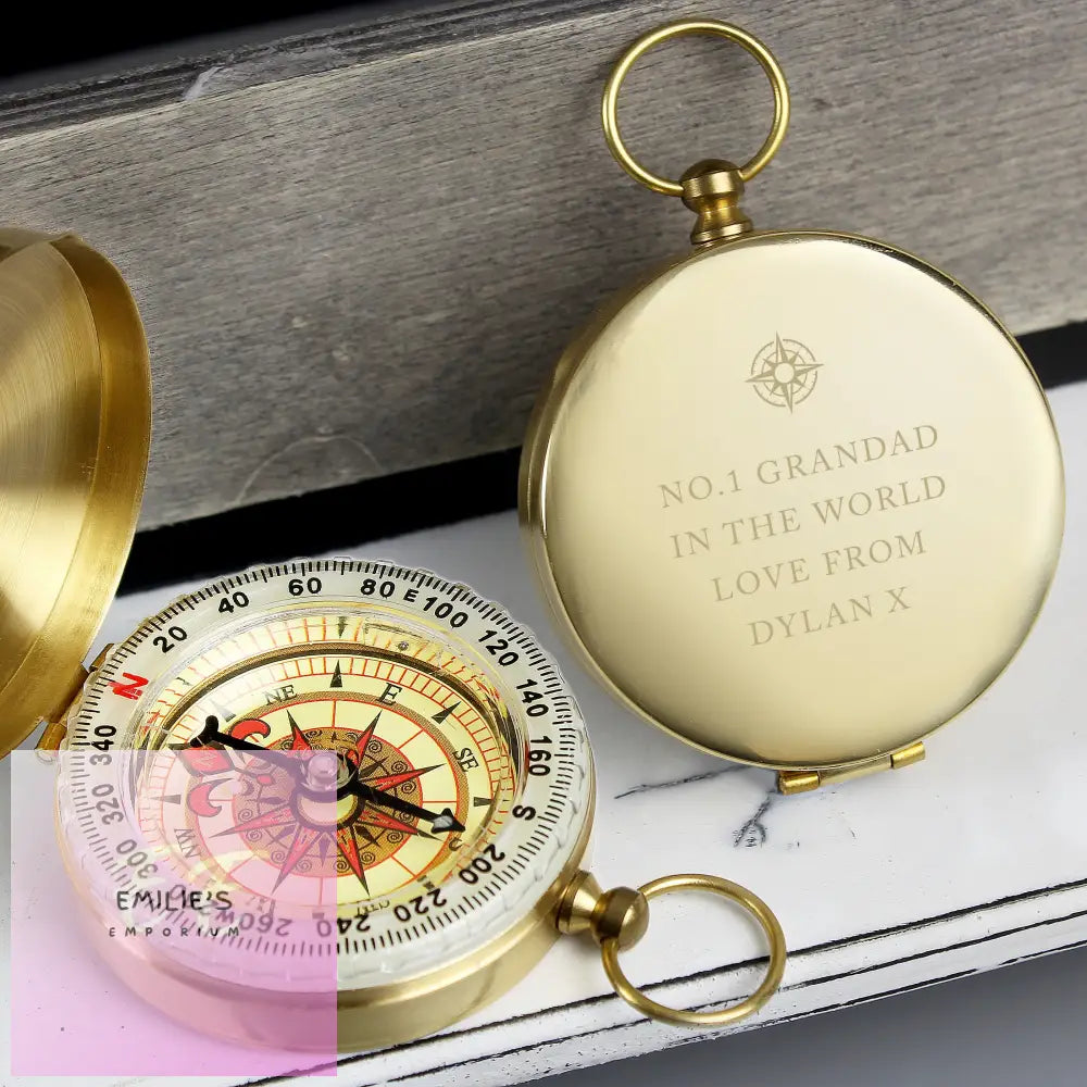 Personalised Free Text Keepsake Compass