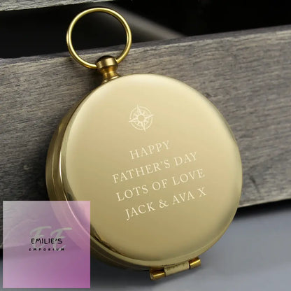 Personalised Free Text Keepsake Compass