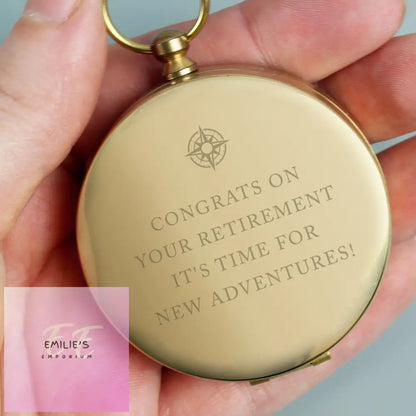 Personalised Free Text Keepsake Compass