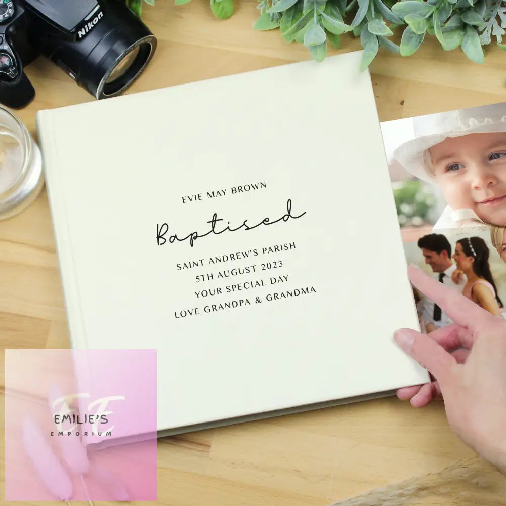 Personalised Free Text Square Photo Album