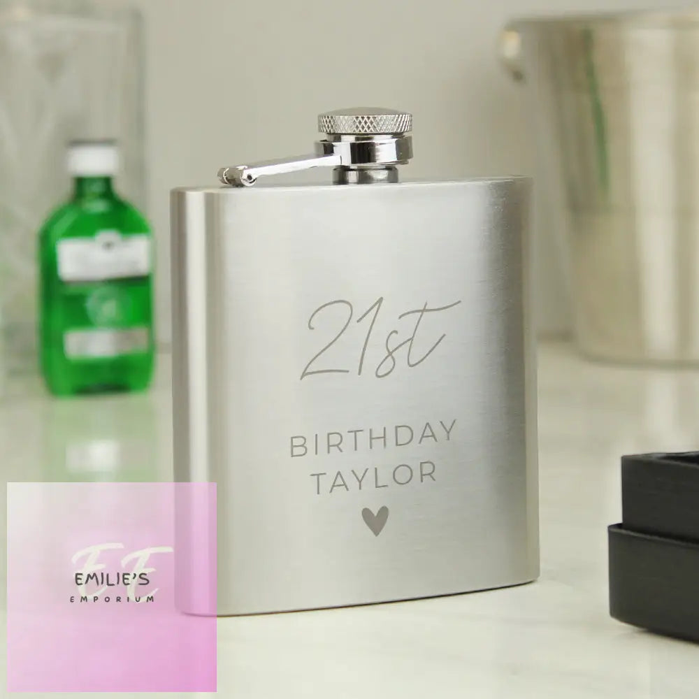 Personalised Free Text Wedding Party Hip Flask