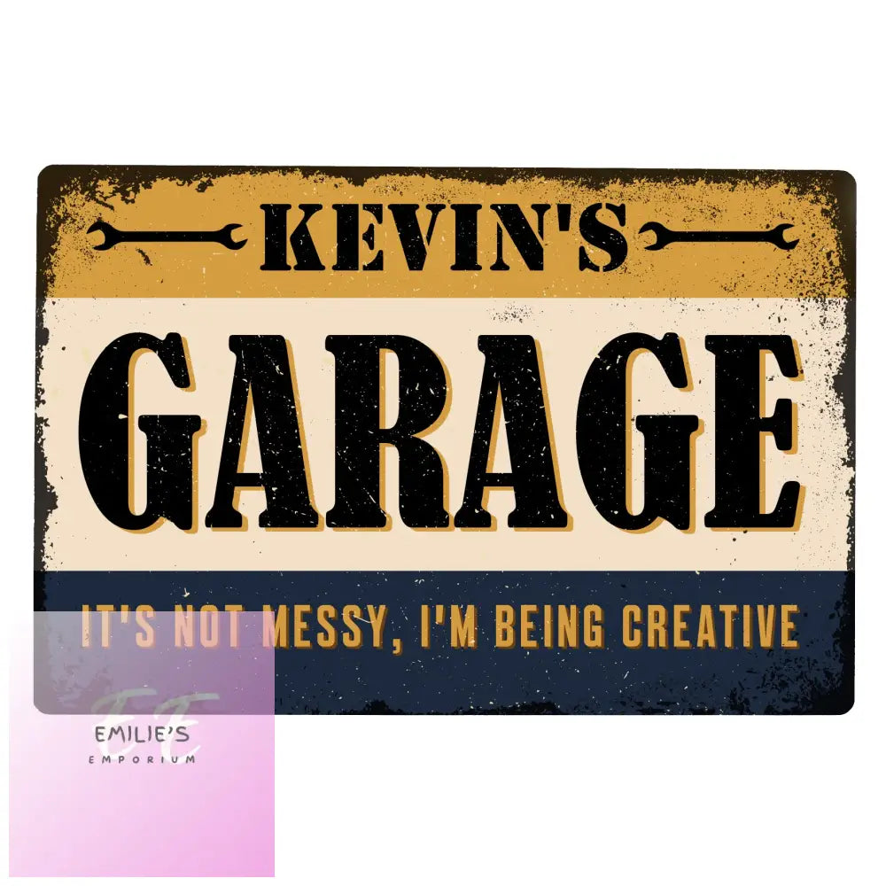 Personalised Garage Metal Sign Gift