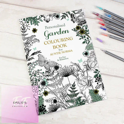 Personalised Garden Colouring Book