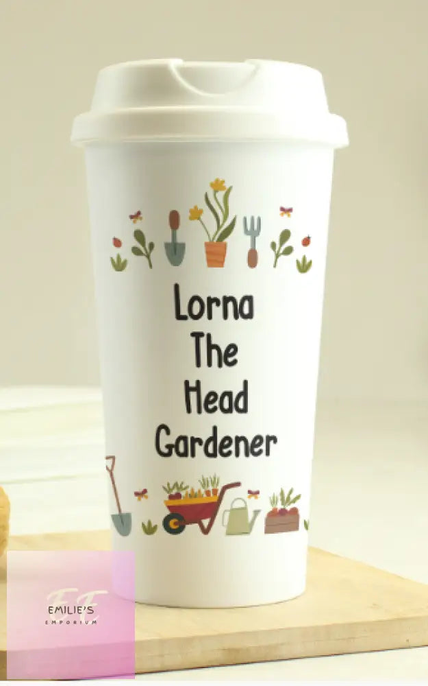 Personalised Gardening Travel Mug