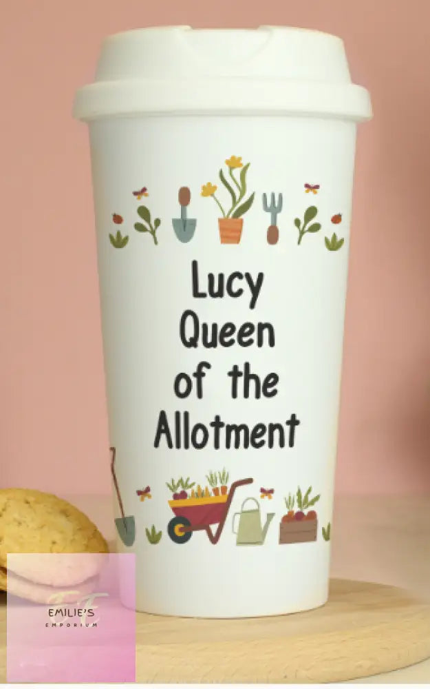 Personalised Gardening Travel Mug