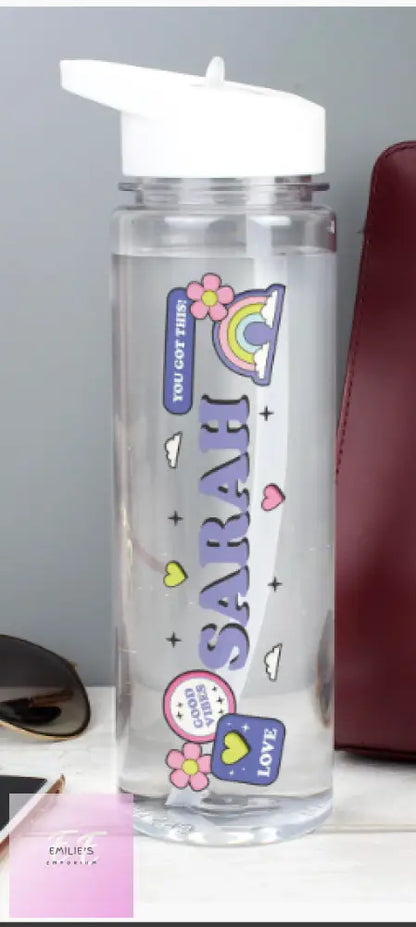 Personalised Good Vibes Water Bottle