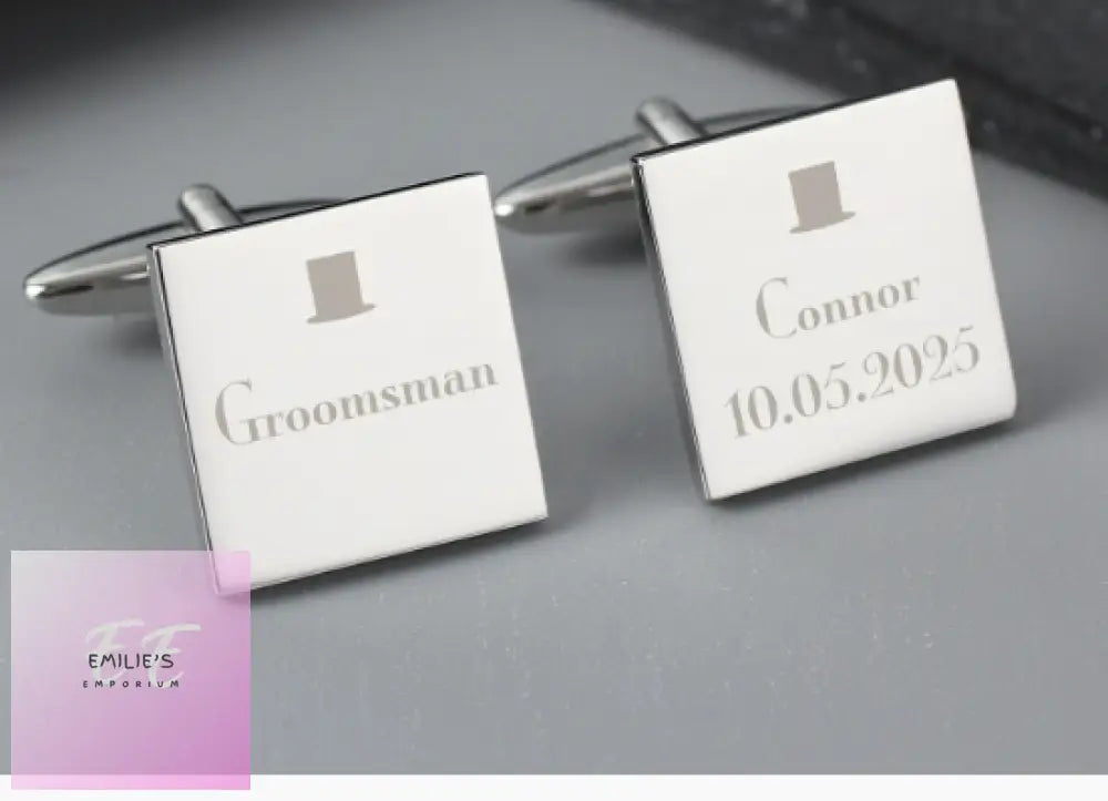 Personalised Groomsman Cufflinks